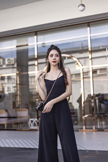 GIOVANNE WIDE LEG JUMPSUIT (BLACK)