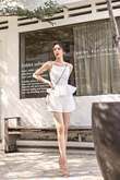 VERONA PEPLUM PLAYSUIT (WHITE)