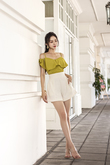 ARIES HIGH WAIST SHORTS (IVORY)