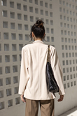 URBAN OVERSIZED PADDED BLAZER (BEIGE)