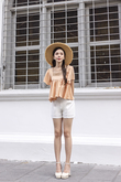 BARBARA BABYDOLL TOP (PASTEL ORANGE)