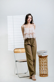 MIRA SELF-TIE RIBBON CROP TOP (PALE PINK)