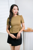 WILLOW SIDE RUCHED TOP (ANTIQUE BRONZE)
