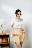 DIORN SWEETHEART CROP TOP (CREAM LACE)