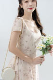 LANEY FLARE MINI DRESS (FLORAL)