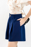 LENNON WIDE LEG CASUAL SHORT (BLUE)