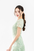 HANNI ROUND NECK TIERED DRESS (MINT)