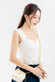 SASHA SWEETHEART RUFFLES TOP (EYELET)