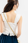 SASHA SWEETHEART RUFFLES TOP (EYELET)