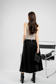 SEAN PUFF BALL MIDI SKIRT (BLACK)