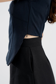 KENDELL ASYMMETRICAL HEM TOP (CETACEAN BLUE)