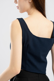 KENDELL ASYMMETRICAL HEM TOP (CETACEAN BLUE)