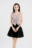 BONNY BUTTON FRONT VEST TOP (LAVENDER GRAY)