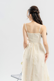 HAENA BUTTERFLIES CAMI DRESS (CREAM)