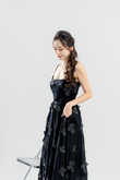 HAENA BUTTERFLIES CAMI DRESS (BLACK)