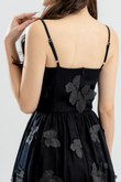 HAENA BUTTERFLIES CAMI DRESS (BLACK)