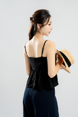 SUZY BABYDOLL CAMI TOP (BLACK)