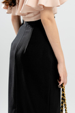 PAYTON BACK SPLIT PENCIL SKIRT (BLACK)