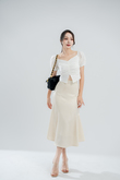 ARIELLA MERMAID MIDI SKIRT (ANTIQUE WHITE)