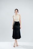 ARIELLA MERMAID MIDI SKIRT (BLACK)