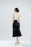 ARIELLA MERMAID MIDI SKIRT (BLACK)