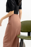 ELVIO SIDE RUCHED PENCIL SKIRT (TURKISH ROSE)