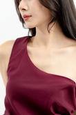 EMA ONE SHOULDER TOP (MAROON)