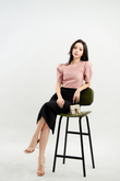 GIANNA ROUND NECK TOP (PINK1)