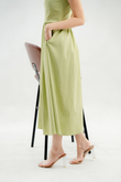 DOLLEE FLARE MIDAXI DRESS (PLUM GREEN)