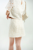 DAVIN HIGH WAIST SKORT (CREAM)