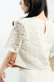 SANSA ROUND NECK TOP (CREAM)