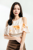 KIKO COLD SHOULDER TOP (FLORAL)