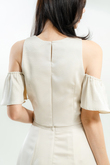 KIKO COLD SHOULDER TOP (ANTIQUE WHITE)