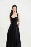 SUZZY TIERED MAXI DRESS (BLACK)