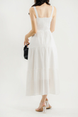 SUZZY TIERED MAXI DRESS (WHITE)