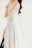 SUZZY TIERED MAXI DRESS (WHITE)