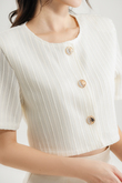 EMMIE ROUND NECK CROP TOP (CREAM)