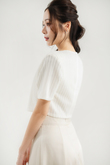 EMMIE ROUND NECK CROP TOP (CREAM)