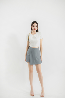 DAVEN ASYMMETRICAL SKORT (GREY)