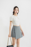 DAVEN ASYMMETRICAL SKORT (GREY)