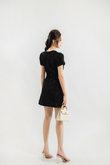 ELI RIBBON MINI DRESS (BLACK)