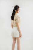 DAVEN ASYMMETRICAL SKORT (CREAM)