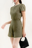 EZRI WIDE LEG SHORTS (OLIVE DRAB)