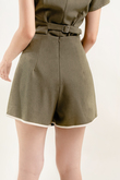 EZRI WIDE LEG SHORTS (OLIVE DRAB)