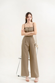 KYNDALL STRAIGHT LEG PANTS (ARMY GREEN)