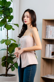 KYRIE BUTTON CAMI TOP (PALE CHESNUT)