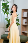 ALTHA SIDE SPLIT MIDAXI DRESS (YELLOW)