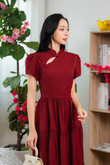 CHANDLER CHEONGSAM DRESS (RED)