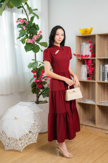 CHANDLER CHEONGSAM DRESS (RED)