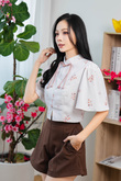 LIN CHEONGSAM CROP TOP (FLORAL)